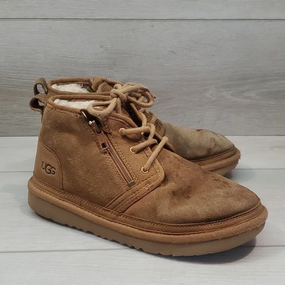Ugg Australia Big Girl Youth Neumel Dual Zip II Classic Ankle Boots shoes 4